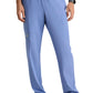 Men's Five-Pocket Elastic Waistband Compass Scrub Pant - SKP718 - Ciel Blue