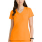 Women's One-Pocket V-Neck Dignity Tuck-In Scrub Top - SKT147 - Bright Marigold