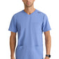 Men's Three-Pocket Round Neck Thesis Scrub Top