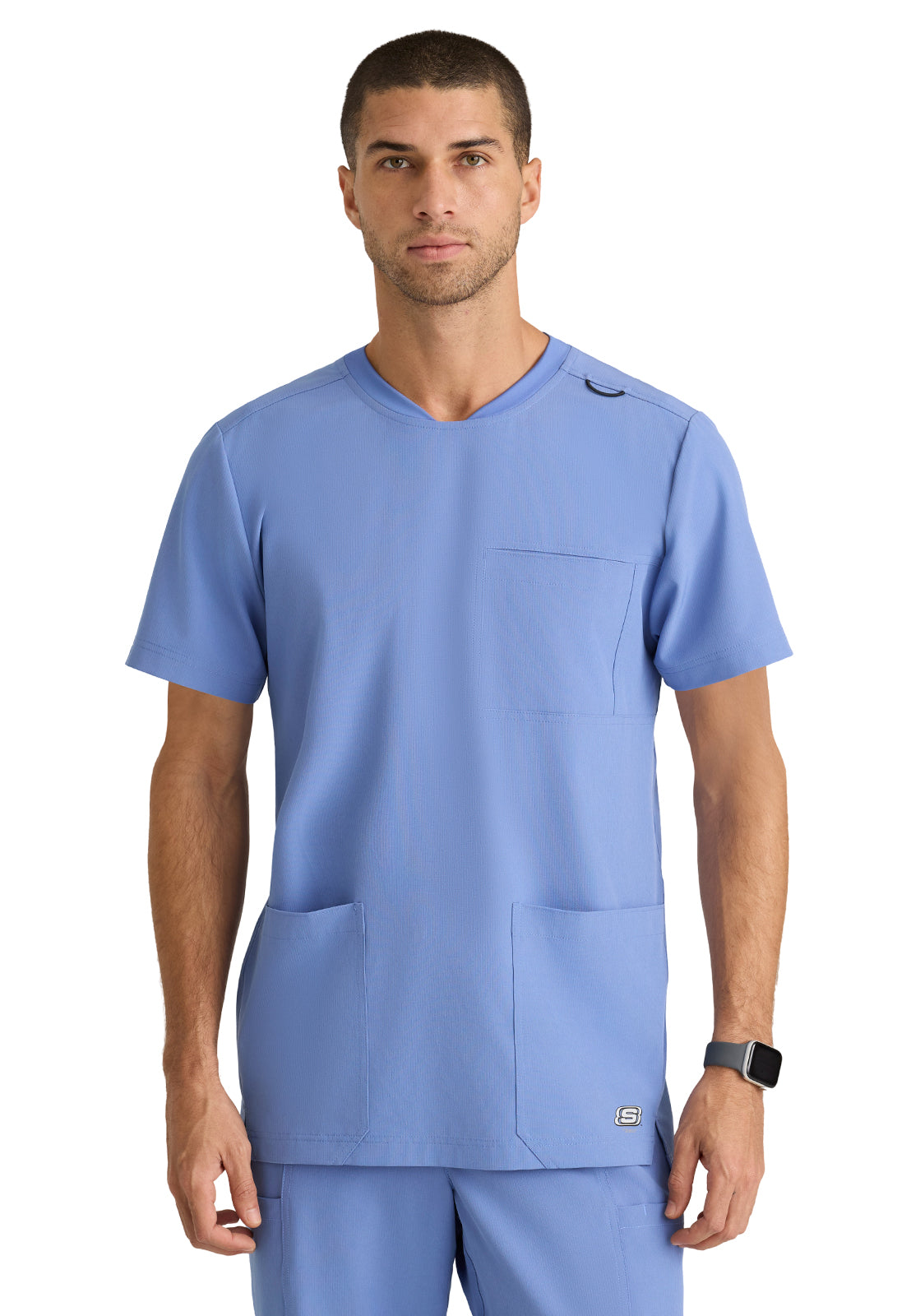 Men's Three-Pocket Round Neck Thesis Scrub Top