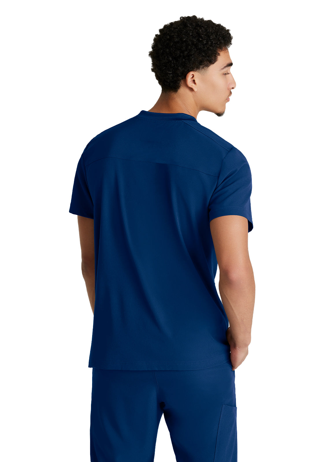 Men's Three-Pocket Round Neck Thesis Scrub Top