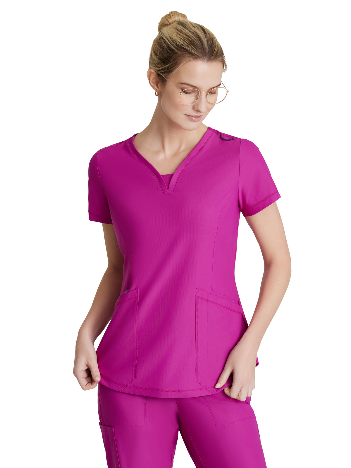 Women's 3 Pocket Gusset V-Neck Serene Scrub Top