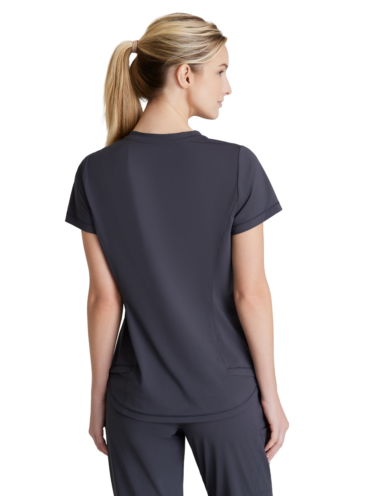 Women's 1 Pocket Tulip Hem Flow Top