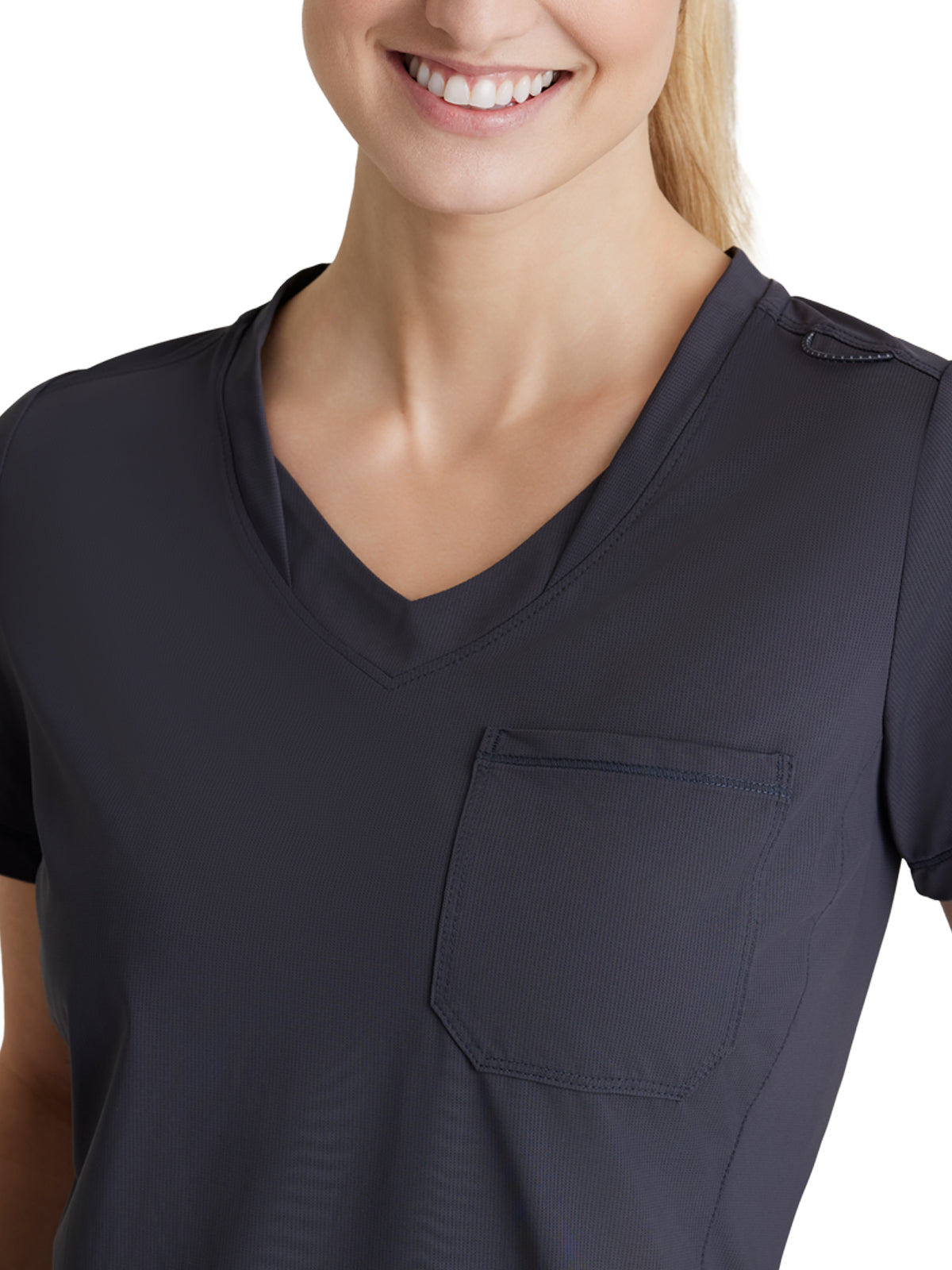 Women's 1 Pocket Tulip Hem Flow Top