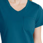 Women's 1 Pocket Tulip Hem Flow Top