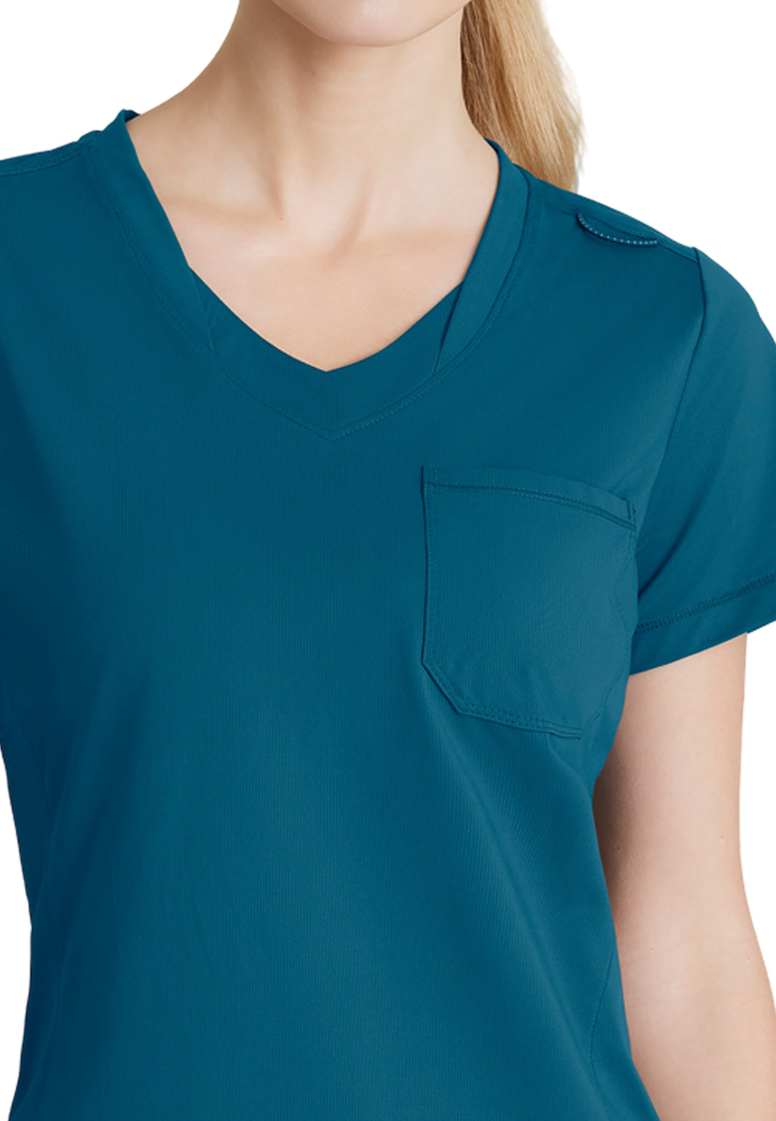 Women's 1 Pocket Tulip Hem Flow Top