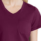 Women's 1 Pocket Tulip Hem Flow Top