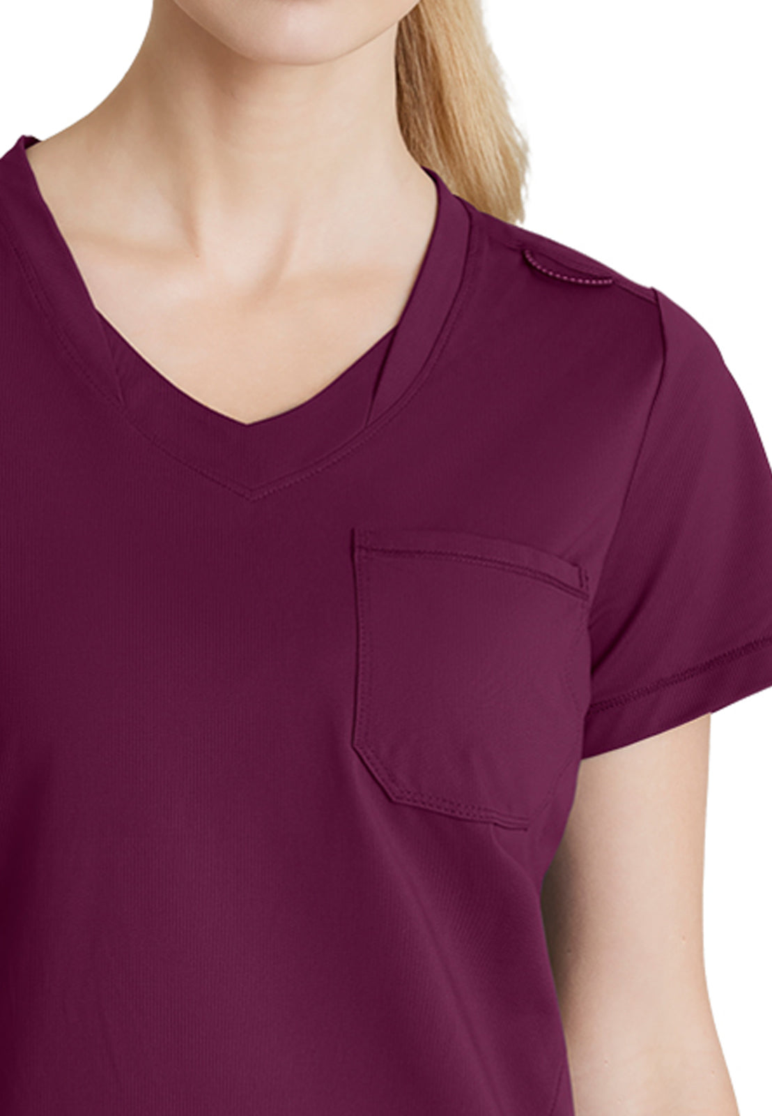 Women's 1 Pocket Tulip Hem Flow Top