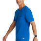 Men's Single Pocket Curved Neck Flex Scrub Top