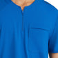 Men's Single Pocket Curved Neck Flex Scrub Top