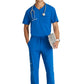 Men's Single Pocket Curved Neck Flex Scrub Top