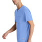 Men's Single Pocket Curved Neck Flex Scrub Top