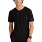 Men's Three-Pocket Round Neck Station Scrub Top - SKT277 - Black
