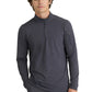 Men's One-Pocket Mock Neck Long Sleeve Propel Scrub Top - SKT280 - Pewter