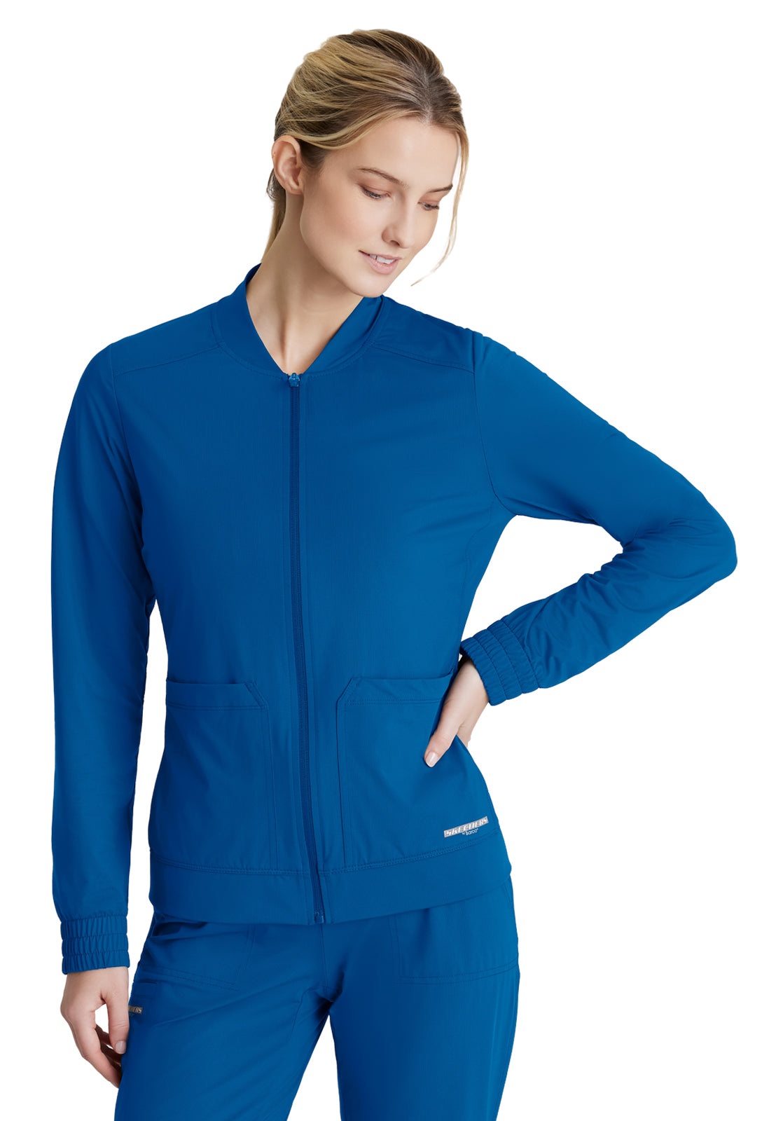 Women's 3 Pocket Front Zipper Warm-up Contour Jacket