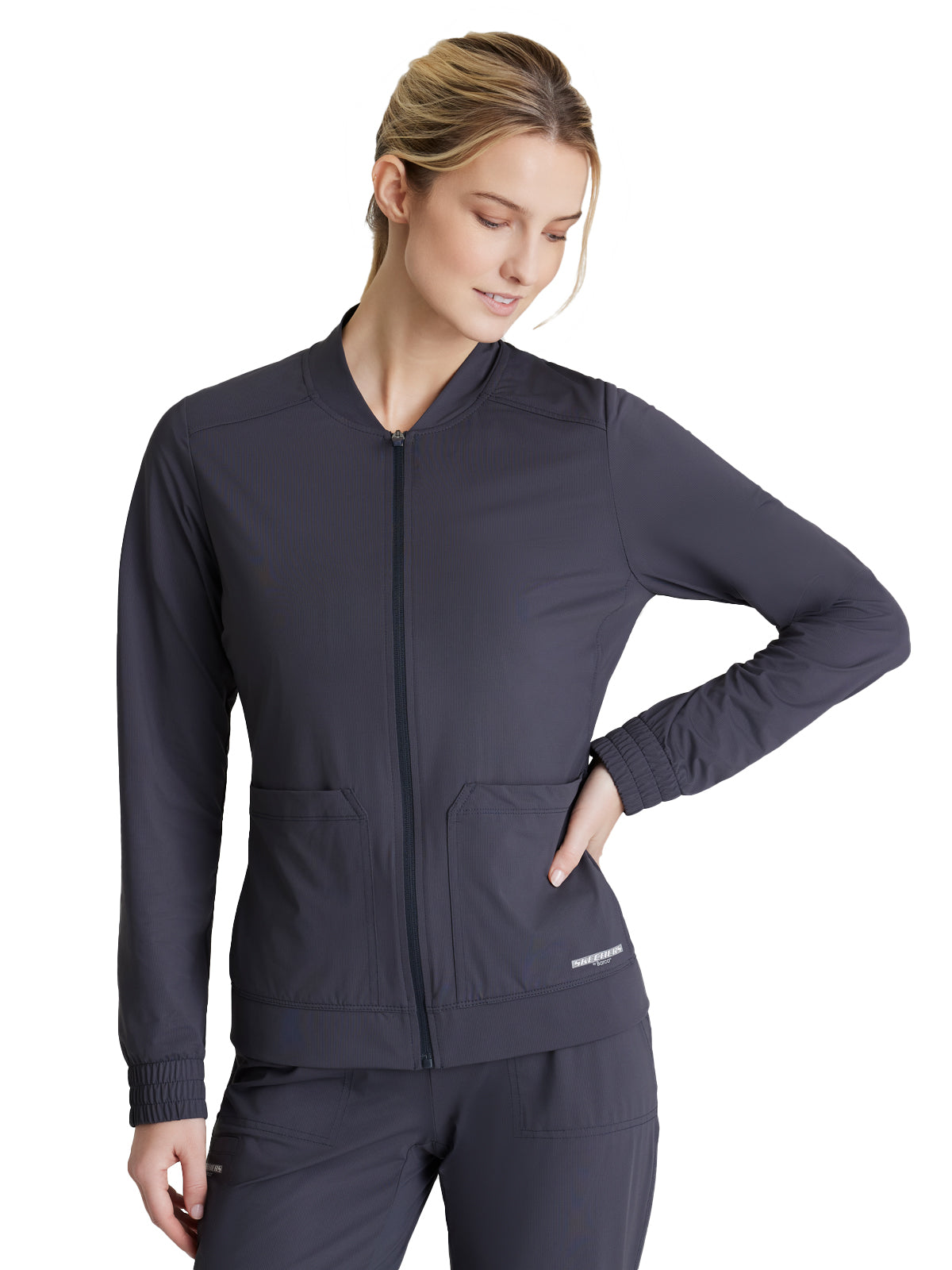 Women's 3 Pocket Front Zipper Warm-up Contour Jacket