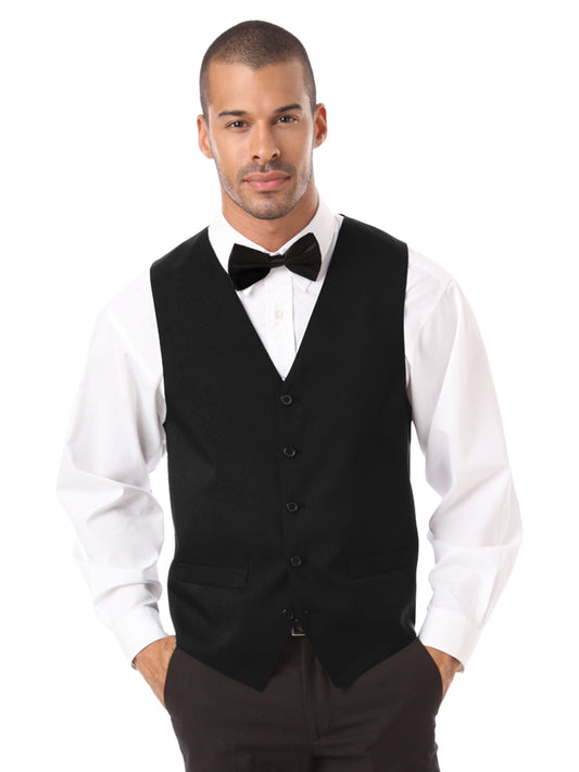 Unisex 2-Pocket Scotchgard Treated Bistro Vest - BG1260 - Black