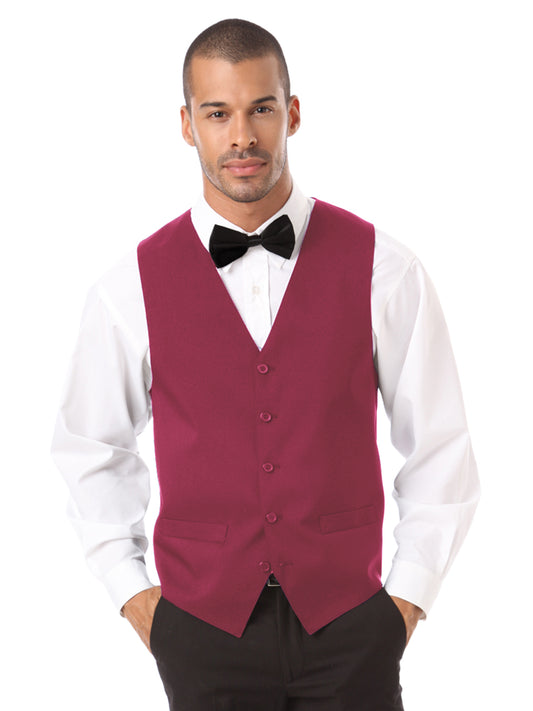 Unisex 2-Pocket Scotchgard Treated Bistro Vest - BG1260 - Burgundy