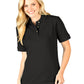 Women's Pocketless Superblend Pique Polo - BG6204 - Black