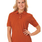 Women's Pocketless Superblend Pique Polo - BG6204 - Burnt Orange