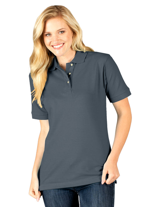 Women's Pocketless Superblend Pique Polo - BG6204 - Graphite