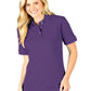 Women's Pocketless Superblend Pique Polo - BG6204 - Purple