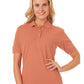 Women's Pocketless Superblend Pique Polo - BG6204 - Salmon