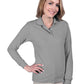 Women's Pocketless Superblend Long Sleeve Polo - BG6207 - Grey