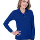 Women's Pocketless Superblend Long Sleeve Polo - BG6207 - Royal