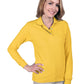 Women's Pocketless Superblend Long Sleeve Polo - BG6207 - Yellow