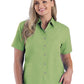Women's Pocketless Short Sleeve Superblend Poplin Shirt - BG6216S - Cactus