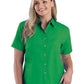 Women's Pocketless Short Sleeve Superblend Poplin Shirt - BG6216S - Kelly