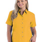 Women's Pocketless Short Sleeve Superblend Poplin Shirt - BG6216S - Yellow