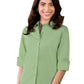 Women's Pocketless 3/4-Sleeve Stretch Poplin Shirt - BG6218 - Cactus