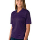 Women's Pocketless Wicking V-Neck Polo - BG6219 - Purple