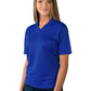Women's Pocketless Wicking V-Neck Polo - BG6219 - Royal