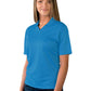 Women's Pocketless Wicking V-Neck Polo - BG6219 - Turquoise