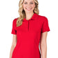 Women's Pocketless Ultra-Lux Polo - BG6231 - Red