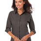 Women's Pocketless 3/4-Sleeve Poplin Shirt - BG6260 - Graphite