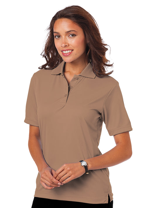 Women's Pocketless Value Wicking Polo - BG6300 - Tan