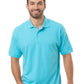 Men's Pocketless Superblend Short Sleeve Polo - BG7204 - Aqua