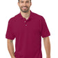 Men's Pocketless Superblend Short Sleeve Polo - BG7204 - Burgundy