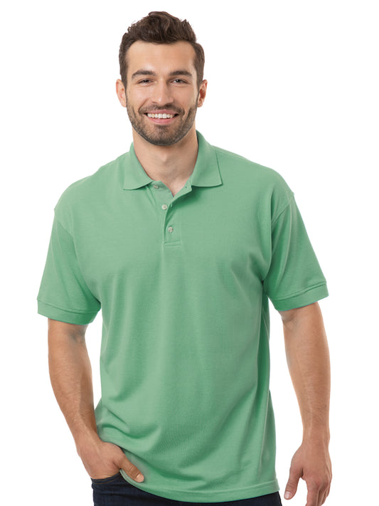 Men's Pocketless Superblend Short Sleeve Polo - BG7204 - Cactus