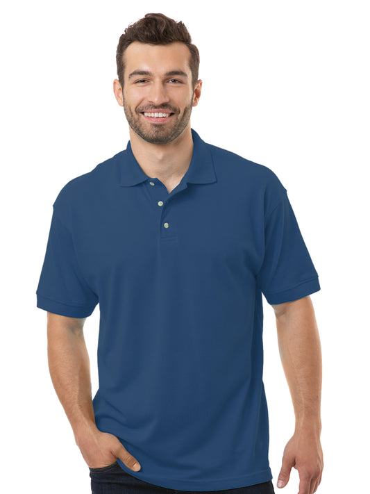 Men's Pocketless Superblend Short Sleeve Polo - BG7204 - Slate