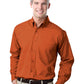 Men's 1-Pocket Value Poplin Shirt - BG7210 - Burnt Orange