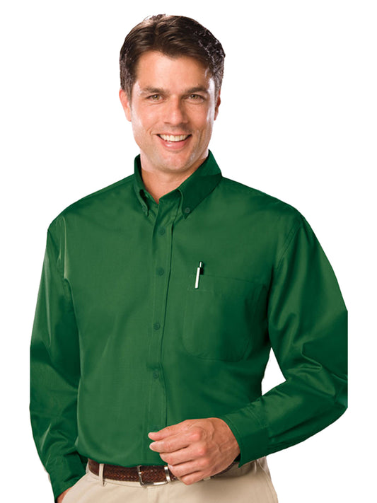 Men's 1-Pocket Value Poplin Shirt - BG7210 - Hunter