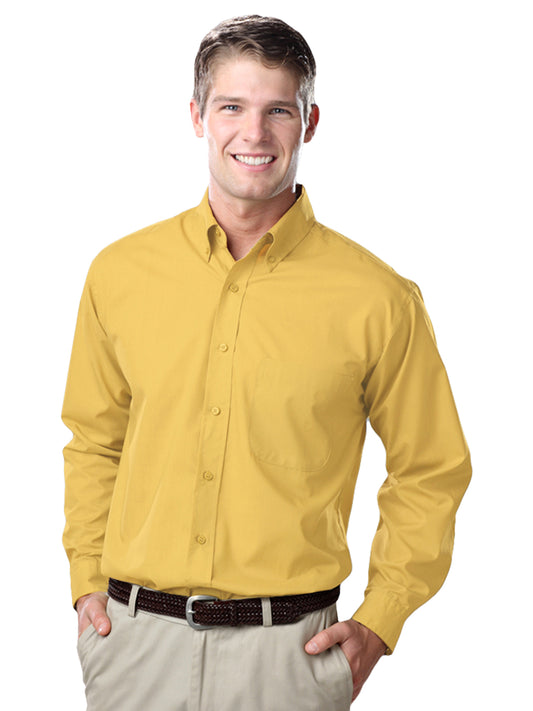 Men's 1-Pocket Value Poplin Shirt - BG7210 - Maize