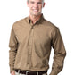 Men's 1-Pocket Value Poplin Shirt - BG7210 - Tan