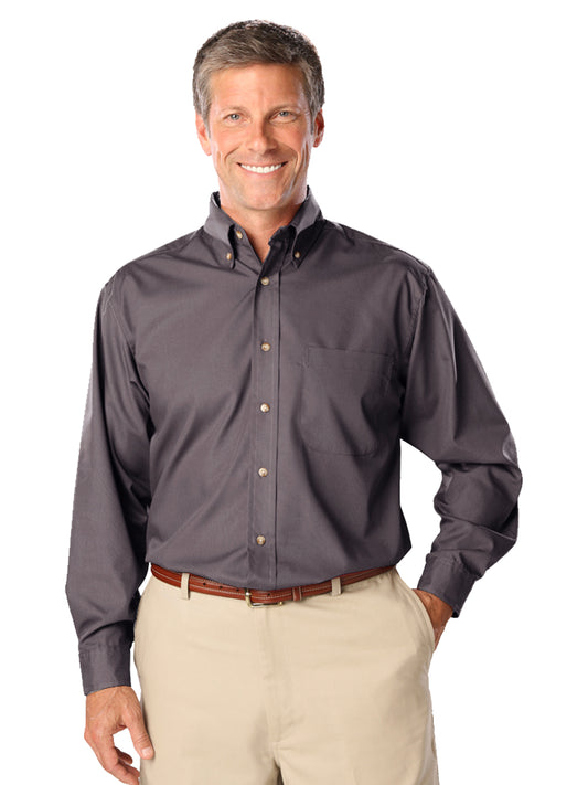 Men's 1-Pocket Superblend Poplin Shirt - BG7216 - Graphite
