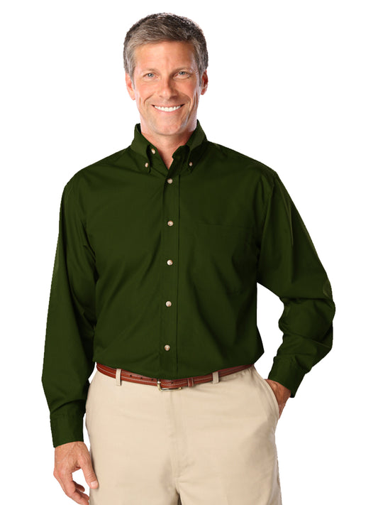 Men's 1-Pocket Superblend Poplin Shirt - BG7216 - Hunter